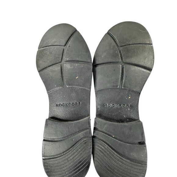 Rockport Mens Size 10 M Burgundy Leather Slip On Tassel Comfort Loafers - Picture 6 of 9